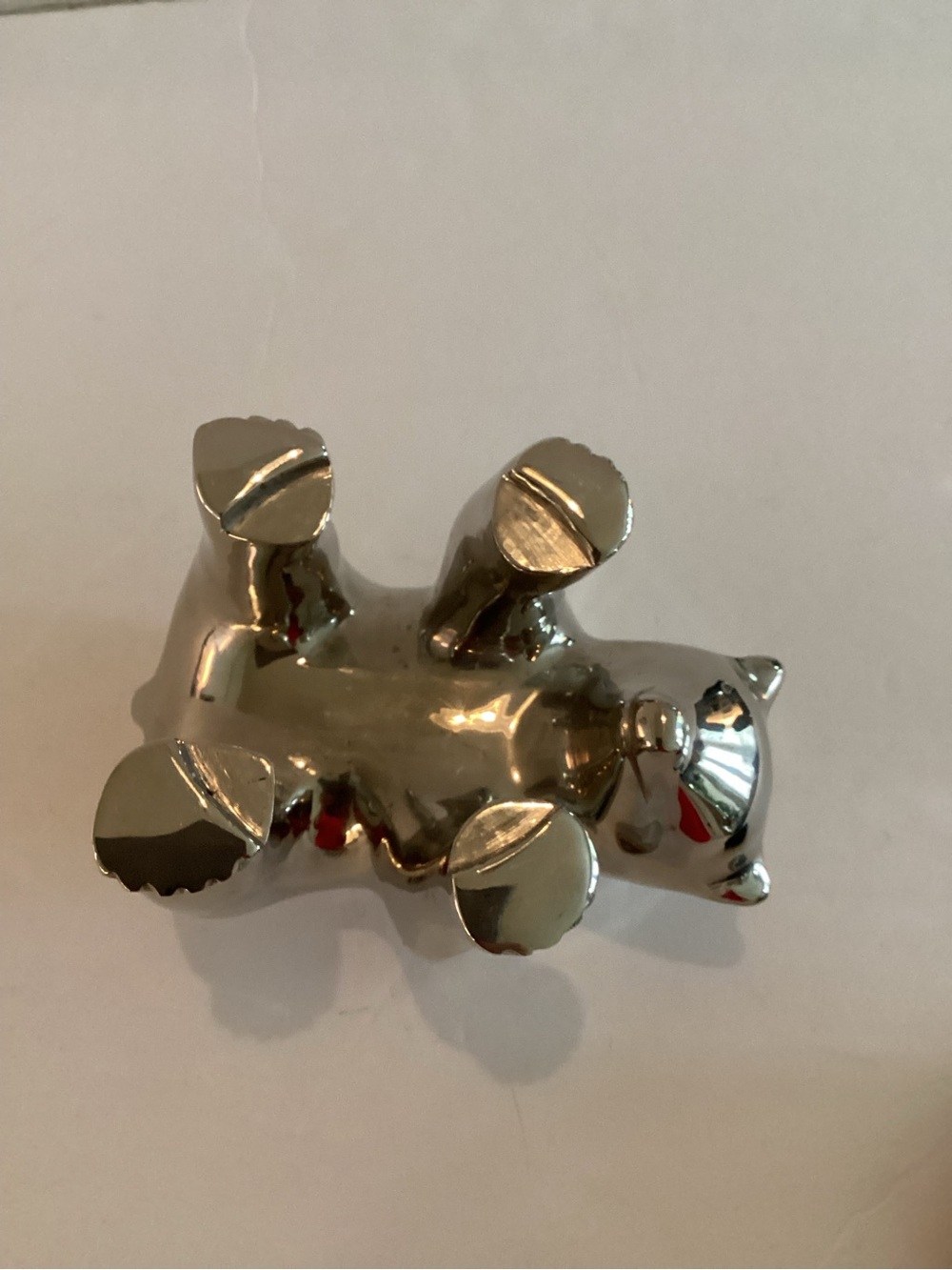 Vintage Restoration Hardware Polar Bear Candle Holder Silver Plate - Picture 5 of 11
